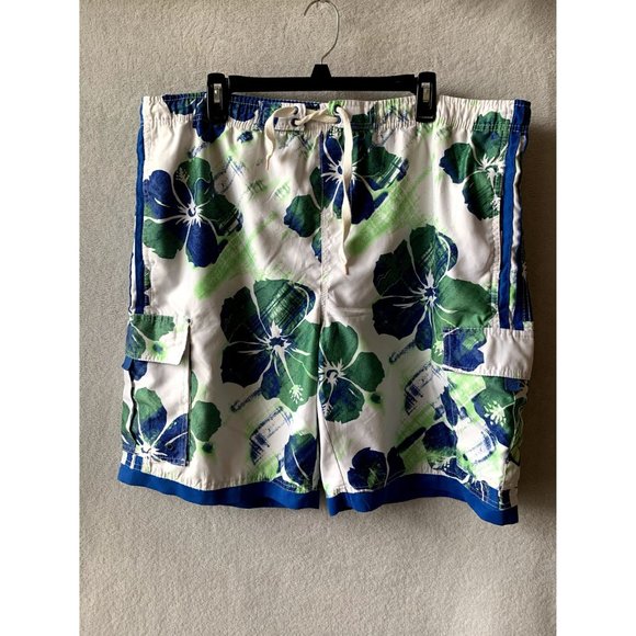 SOLD 2 Men's Swimming Trunks Size L Speedo and Burnside - Picture 9 of 13